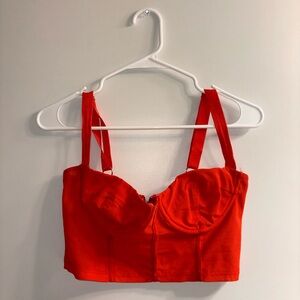 red edikted corset top